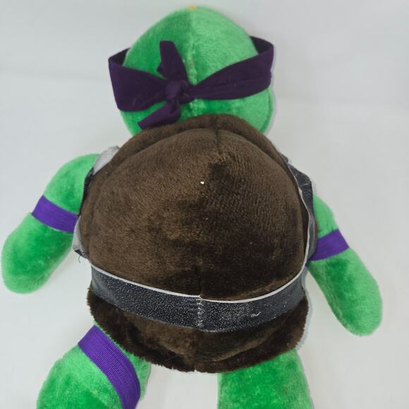TMNT Teenage Mutant Ninja Turtles Playmates Donatello 14" Plush 1989 Vintage - Picture 11 of 12